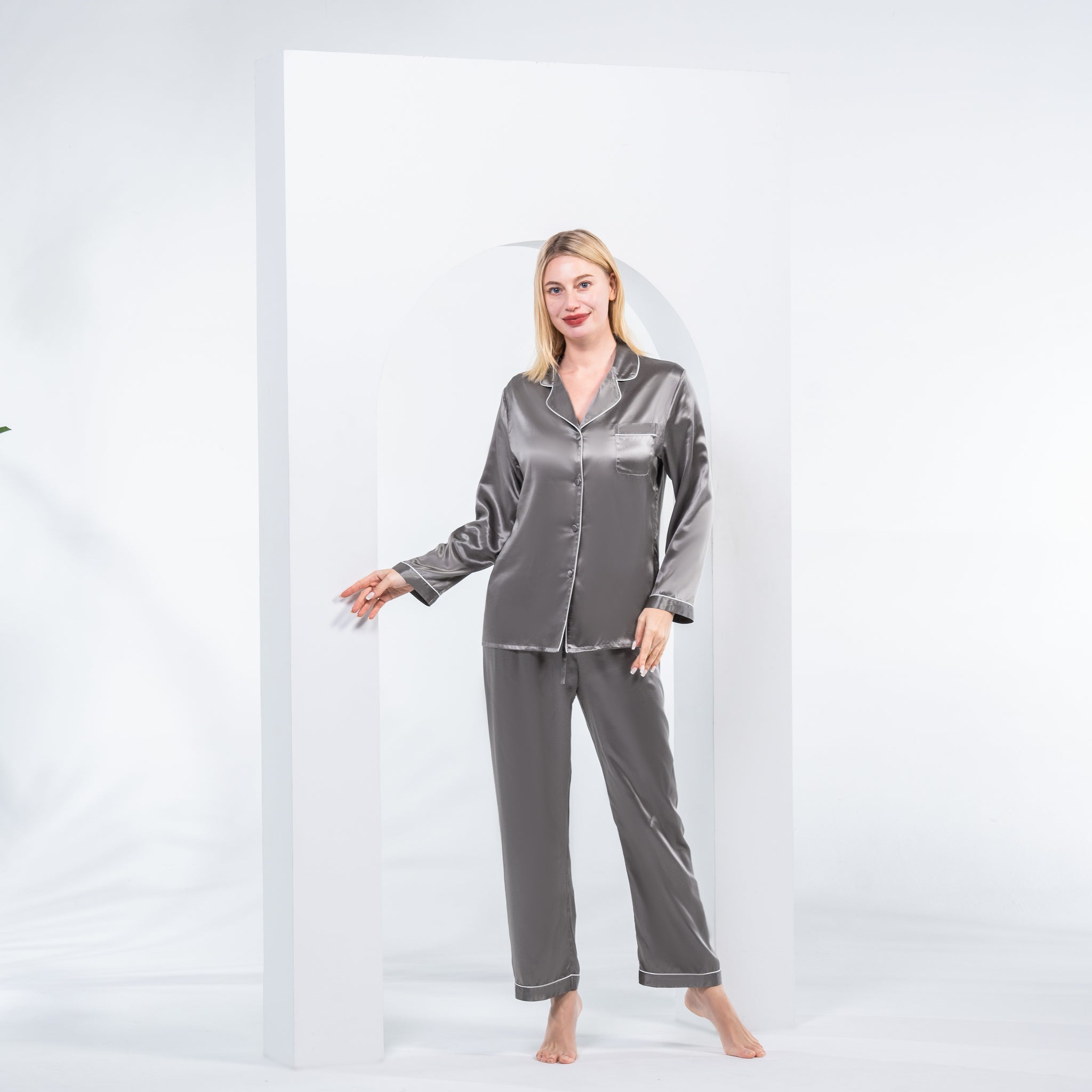 Sunlighty Ensemble Pantalon Satin Ensemble Sportif Satin Pour